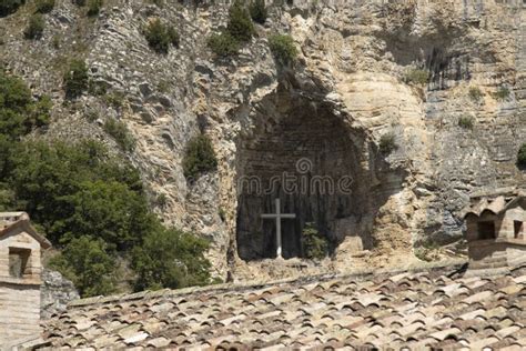 Santuario Di Santa Rita In Roccaporena Di Cascia Italia Immagine Stock