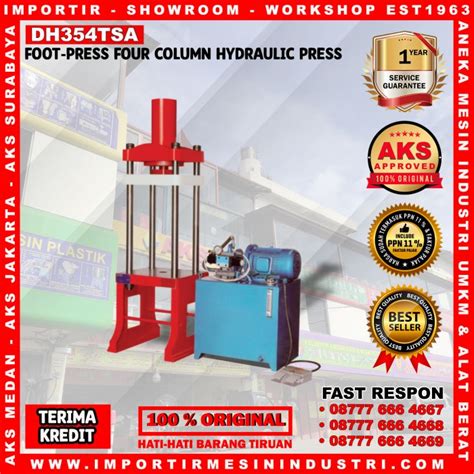 Jual Mesin Pres Hidrolik Tiang Ton Kw Hidrolik Press Dh Tsa