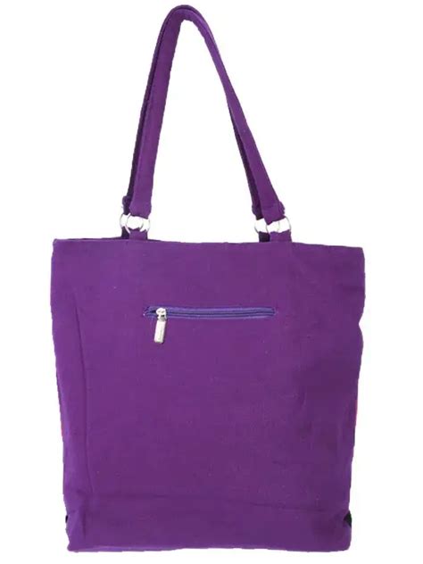 Purple Canvas Tote Bag Bene Bags