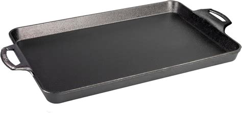 Amazon Lodge Seasoned Cast Iron Rectangular Griddle 15 X 12 25