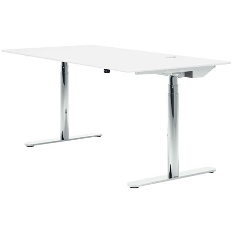 HiLow 2 Adjustable desk – 160 x 80 cm – Micro laminate Snow / DL11