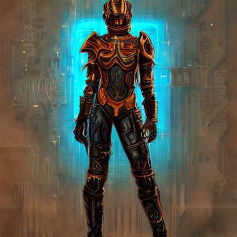 Bast Cyberpunk Armor Painting Stable Diffusion OpenArt