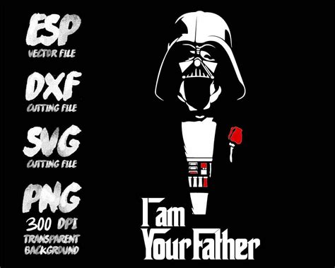 Star Wars Darth Vader I Am Your Father Clipart Svg Cutting