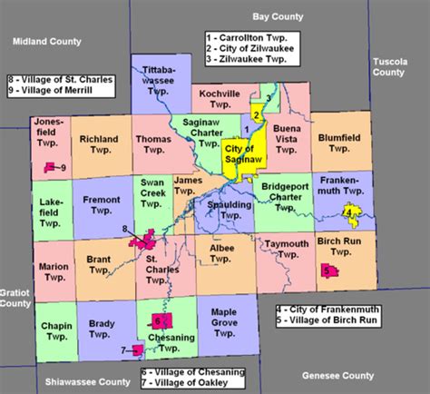 County map | AHGP Saginaw County, Michigan | Cheryl Siedelmann