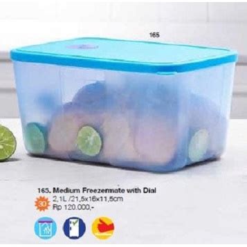 Jual Tupperware Medium Freezermate With Dial Shopee Indonesia