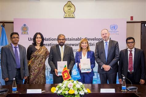 Un Sri Lanka Sign Sustainable Development Cooperation Framework