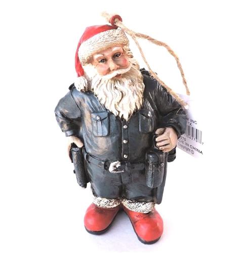 Santa Claus Police Law Enforcement Officer Christmas Ornament 5 12