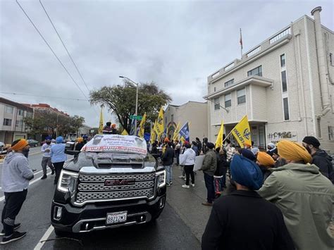 Pro Khalistan Protesters Attack Indian Consulate In San Francisco Gather Outside Australian