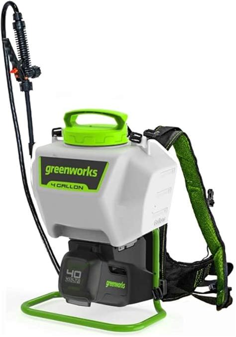 Greenworks 40V Cordless Backpack Sprayer 4 Gallon 5 Tips 25 FT