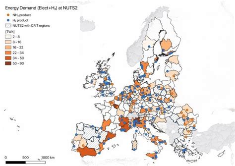 Region Wise Evaluation Of Green Hydrogen Production In Europe