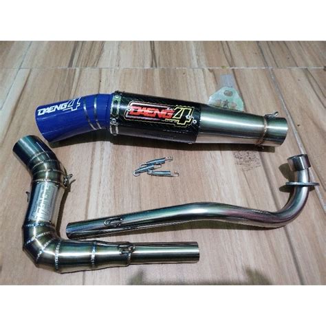 DAENG KOU OPEN PIPE GP REPLICA 51MM HIGHMOUNT FOR TMX 125 155 RUSI