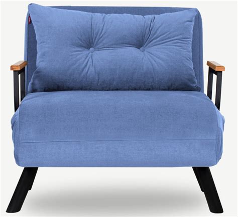 Fauteuil Convertible 1 Place Tissu Bleu Sylvano 60 Cm Leroy Merlin