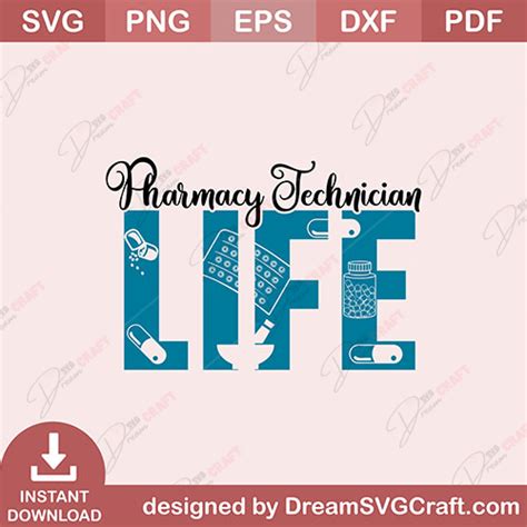 Pharmacy Technician Life SVG DreamSVGCraft