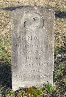 Anna S DeHaven 1880 1883 Memorial Find A Grave