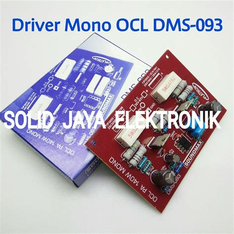 Jual KIT DRIVER OCL MONO DMS 093 PLATINUM AMPLIFIER SANKEN TIP DMS