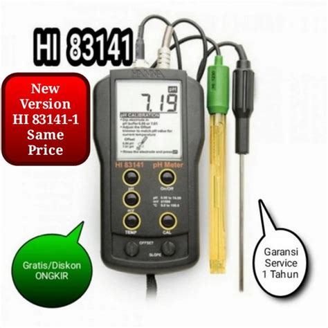 Jual Hanna Instruments HI 83141 PH Meter With Electrode And Temp Probe