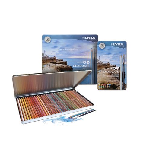 Lyra Graduate Aquarell Pencils Tin Of The Deckle Edge