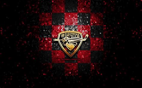 Download wallpapers Vancouver Giants, glitter logo, WHL, red black ...