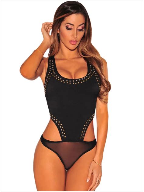 Sexy Bodysuit Leotard One Piece Tank Top Camisole Women Jumpsuit Overall Erotic Lingerie Teddies