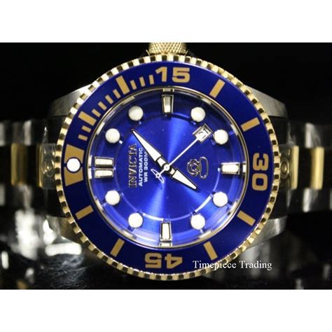 Invicta Mens Pro Diver Automatic Stainless Steel Diving Watch Colortwo Tone Model 19804