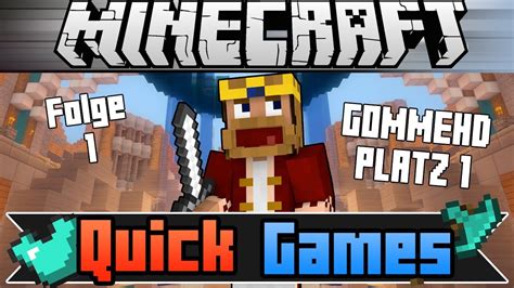 Minecraft Quick Survival Games Gommehd Platz Let S Play