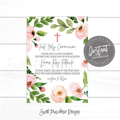 First Holy Communion Cards Printable