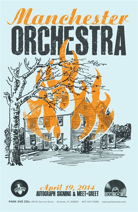 Manchester Orchestra Orlando, FL.Poster