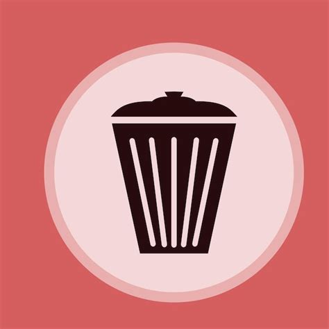 Premium Vector | Trash can icon flat designtrash can symbol