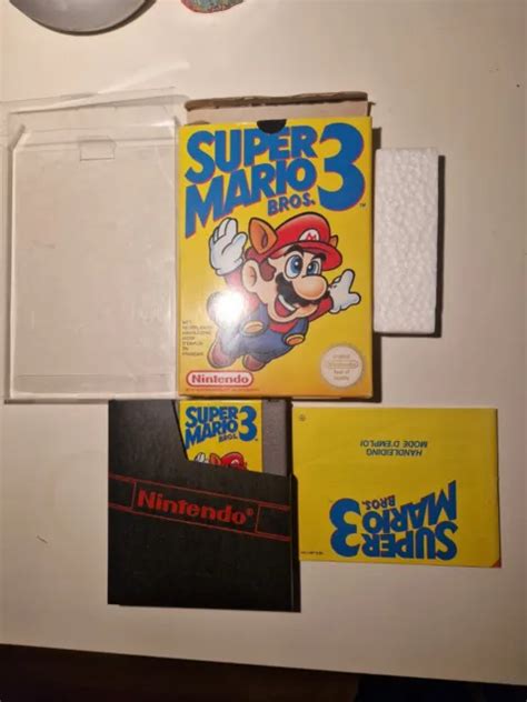 SUPER MARIO BROS 3 Jeu Nintendo Nes Complet En Boite Notice Cale Poly