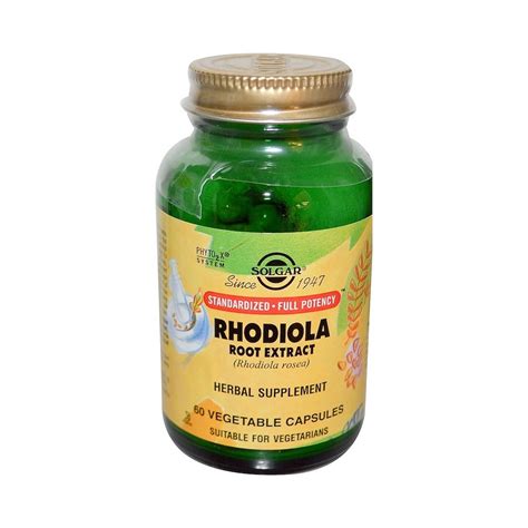 Extracto De Ra Z De Rhodiola C Psulas Vegetales De Solgarsolgar