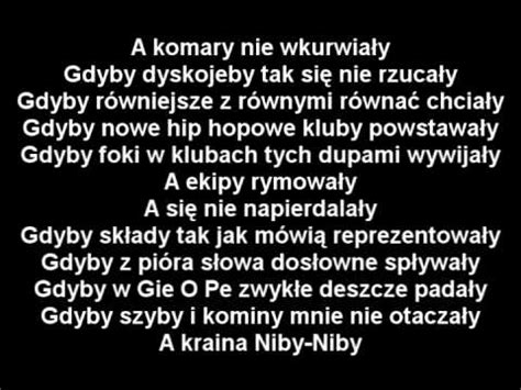 Paktofonika Gdyby tekst piosenki tłumaczenie piosenki teledysk na