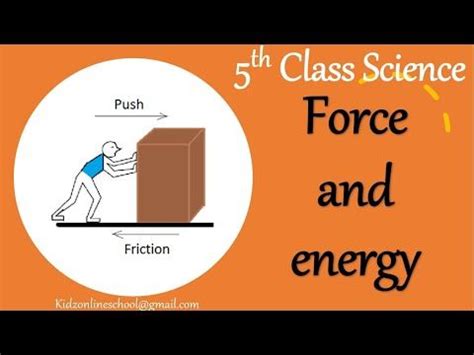 FORCE And ENERGY Effects Of Force 5th Class Science Class 5