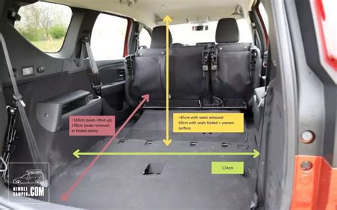 Dacia Jogger camper boot size & Camping conversion ideas - Nimble Camper