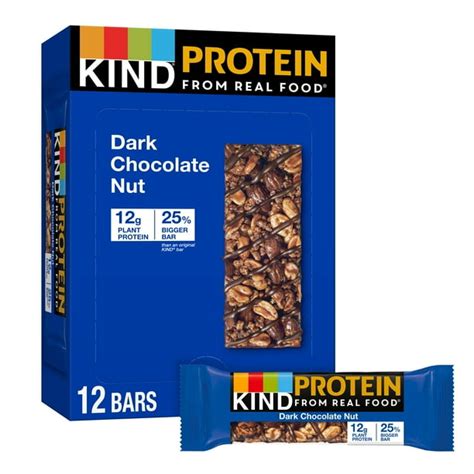 Kind Protein Bars Double Dark Chocolate Nut 1 76 Oz 12 Count