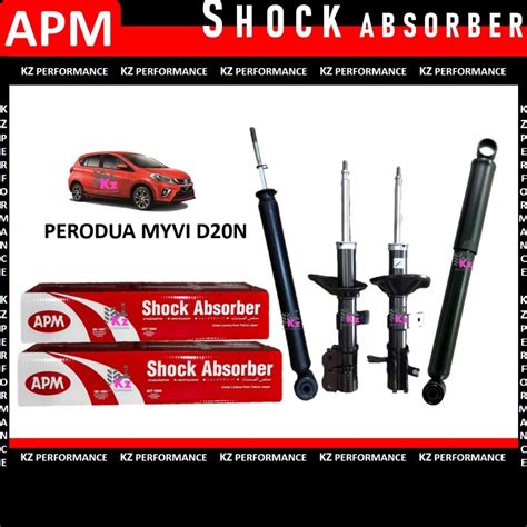 SET ORIGINAL APM SHOCK ABSORBER FRONT ABSORBER REAR ABSORBER