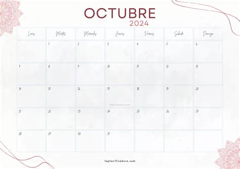 Calendario Mes Octubre Para Imprimir Iona Renate