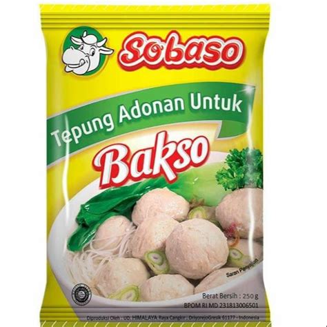 Jual Sobaso Tepung Adonan Untuk Bakso 250 Gr Isi 4 Bks Shopee