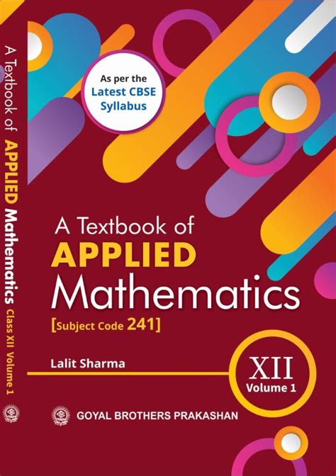 Raajkart Goyal A Textbook Of Applied Mathematics For Class 12