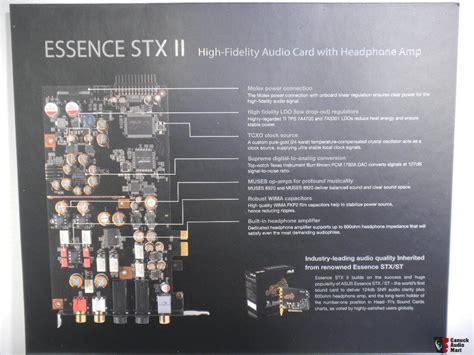 Asus Essence Stx Ii Audiophile Sound Card Photo Canuck