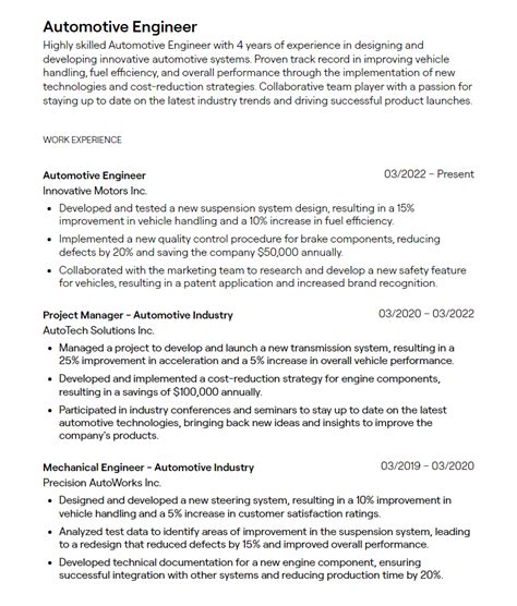 4+ Mechanical Engineer Resume Examples [with Guidance]