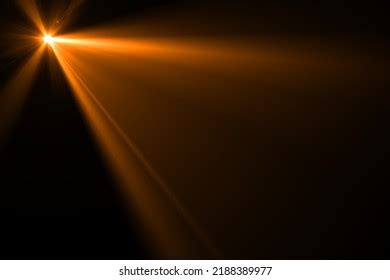 Lens Flare Effect On Black Blackground Stock Illustration