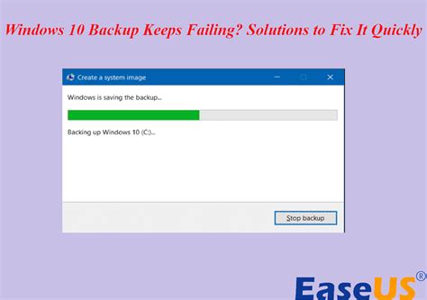 Windows Backup Keeps Failing Solved