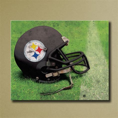 Pittsburgh Steelers Canvas Wall Art Grunge by SportsCorner on Etsy