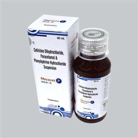 Cetirizine Dihydrochloride Mg Paracetamol Mg Phenylephrine Hci