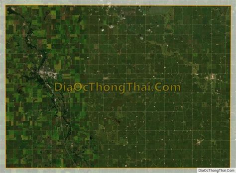 Map of Emmet County, Iowa