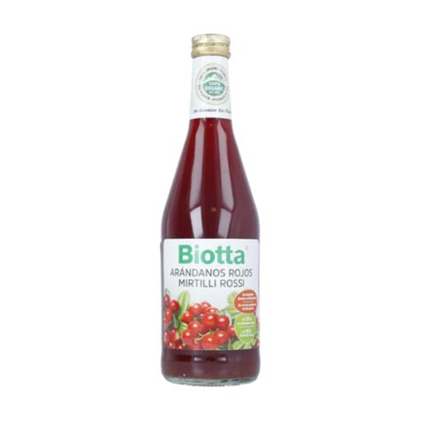 Biotta Jugo De Ar Ndanos Rojos Ml Herbolario Solidario