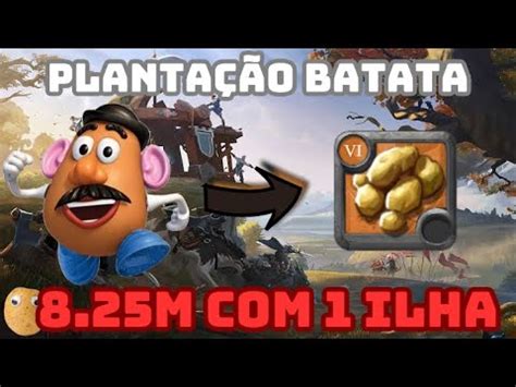 8 25M 1 ILHA PLANTAÇÃO DE BATATA ALBION ONLINE YouTube