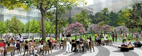 Close Look At Columbias Manhattanville Public Spaces And Its Clean Construction Practices