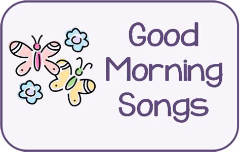 The Preschool Procrastinator: Good Morning Songs