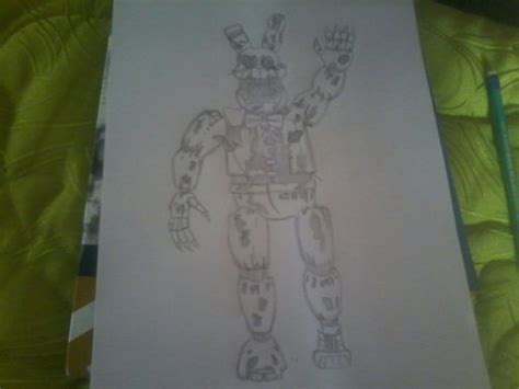 Ise Un Dibujo De Nightmare Bonnie Espero Les Guste W FNaF Amino